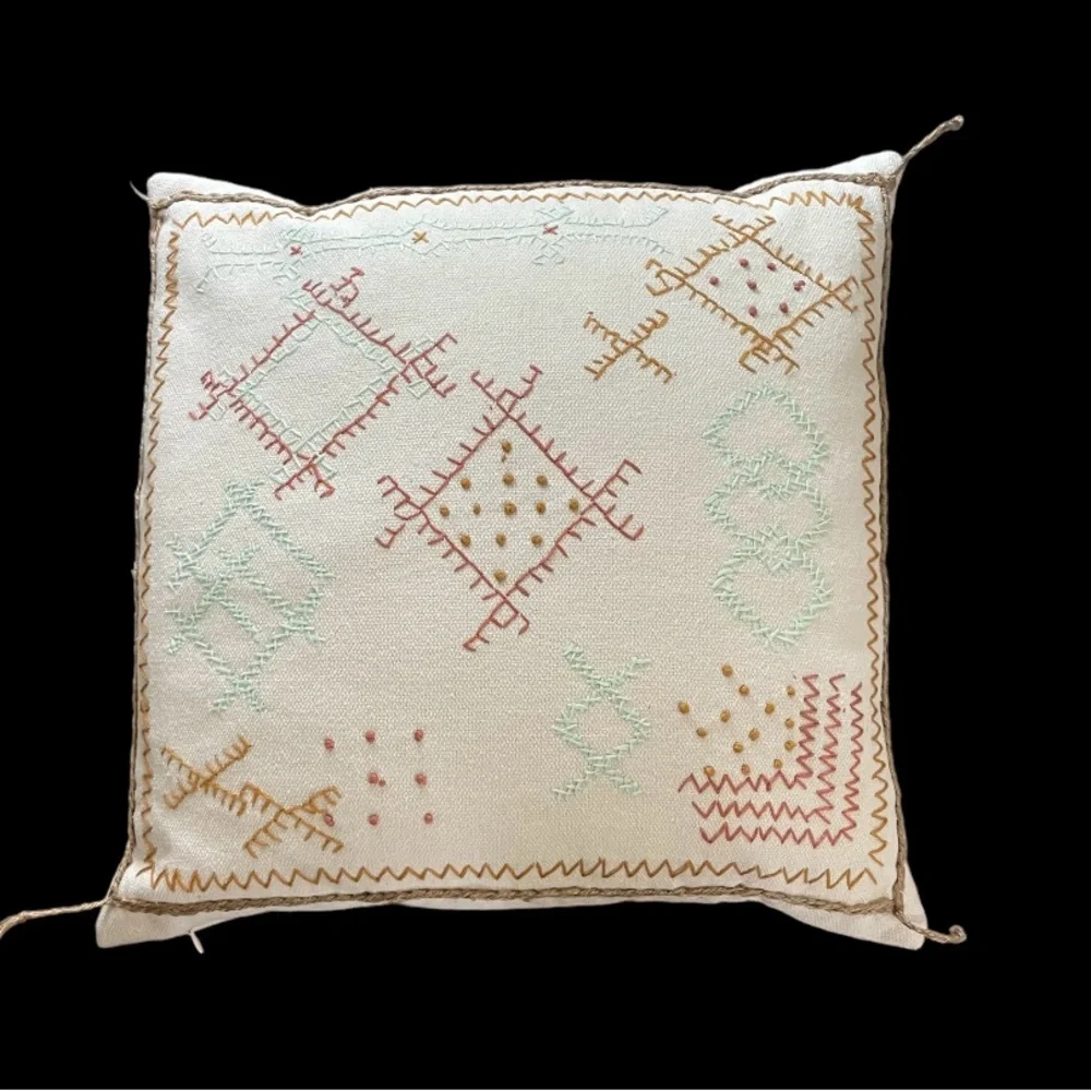 SURYA Sambramba NEW NWOT 20x20 Square Decorative embroidered pillow
